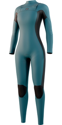 2026 Mystic Womens Haven 4/3mm Chest Zip Wetsuit 35000.250046 - Teal
